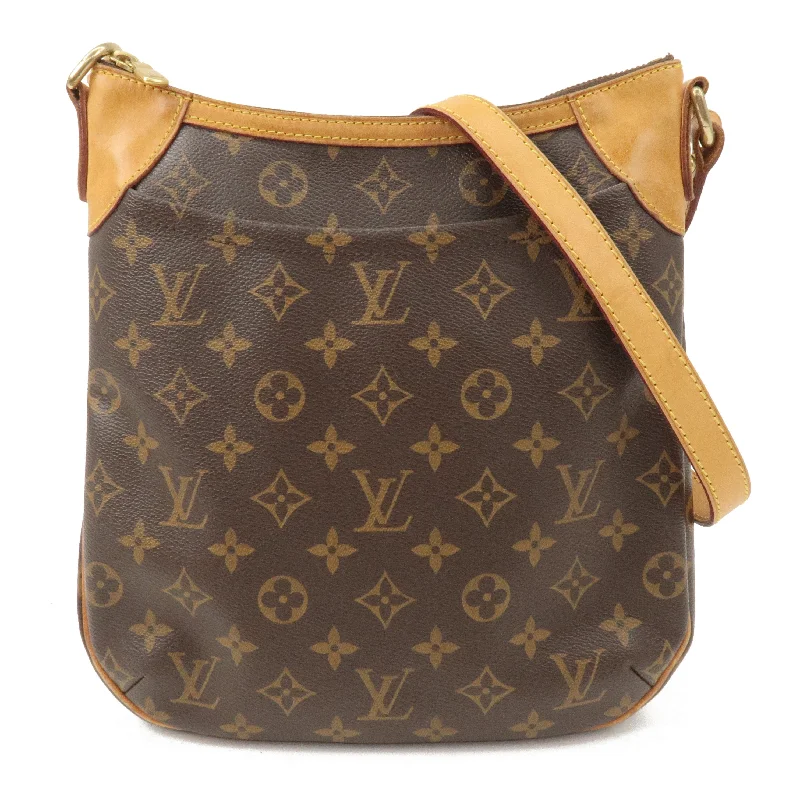 Louis Vuitton backpacks with a padded back panel for comfort during long - wearLouis Vuitton Monogram Odeon PM Shoulder Bag Brown M56390