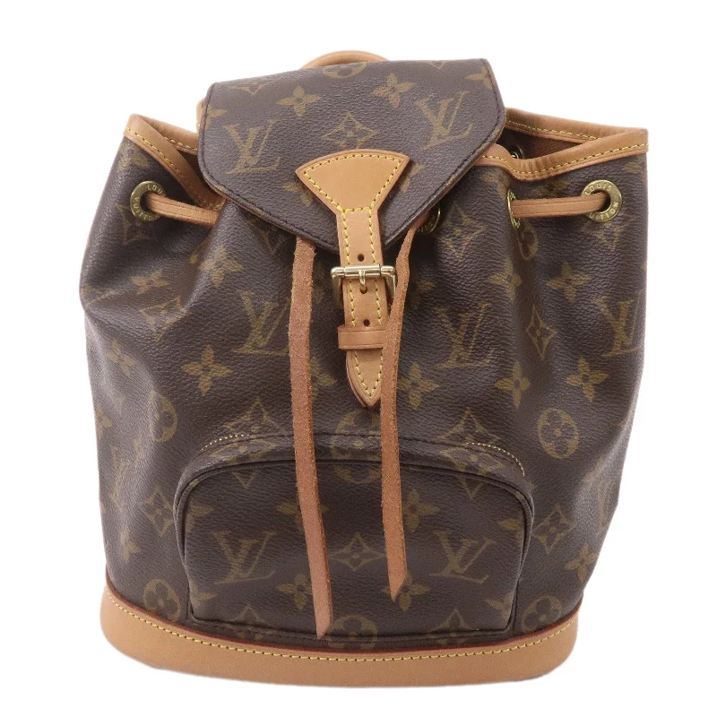 Louis Vuitton backpacks with a hidden back pocket for securityLouis Vuitton Monogram Mini Montsouris Back Pack Bag M51137