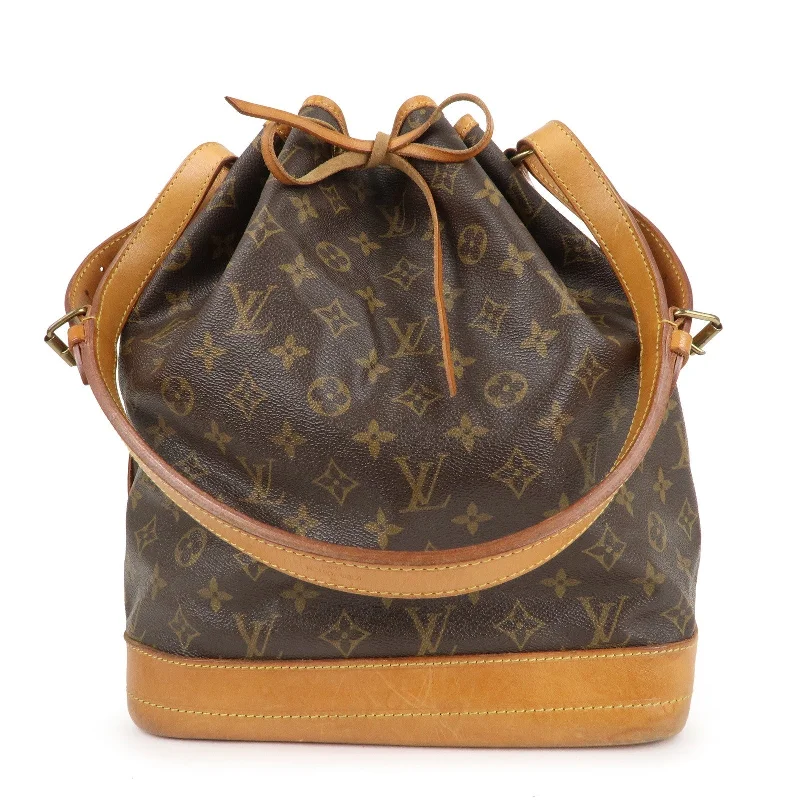 Louis Vuitton Petite Malle bags with a hard - shell structure for uniquenessLouis Vuitton Monogram Noe Shoulder Bag Hand Bag Brown M42224