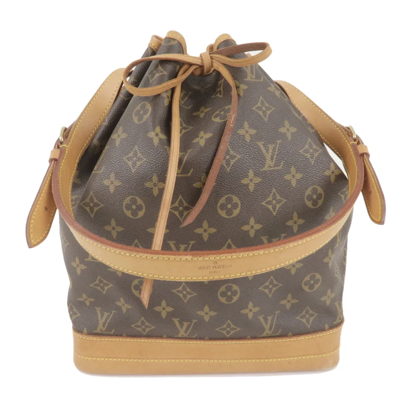 Louis Vuitton Twist bags with a snakeskin - effect panel for a bold lookLouis Vuitton Monogram Noe Shoulder Bag Hand Bag Brown M42224