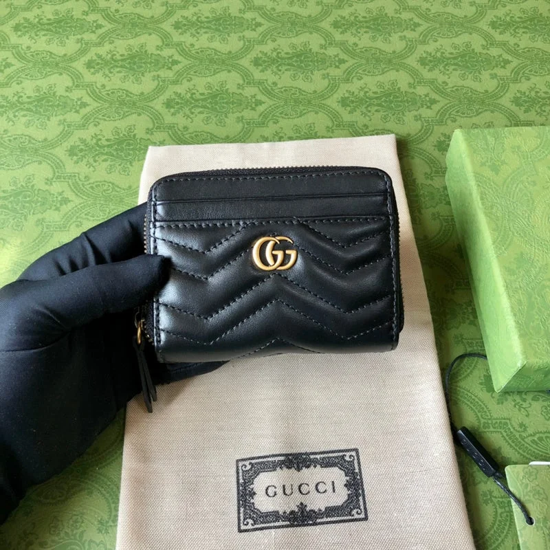 Women Gucci bags with a zip - around closure for securityWF - Gucci Bags - 12106