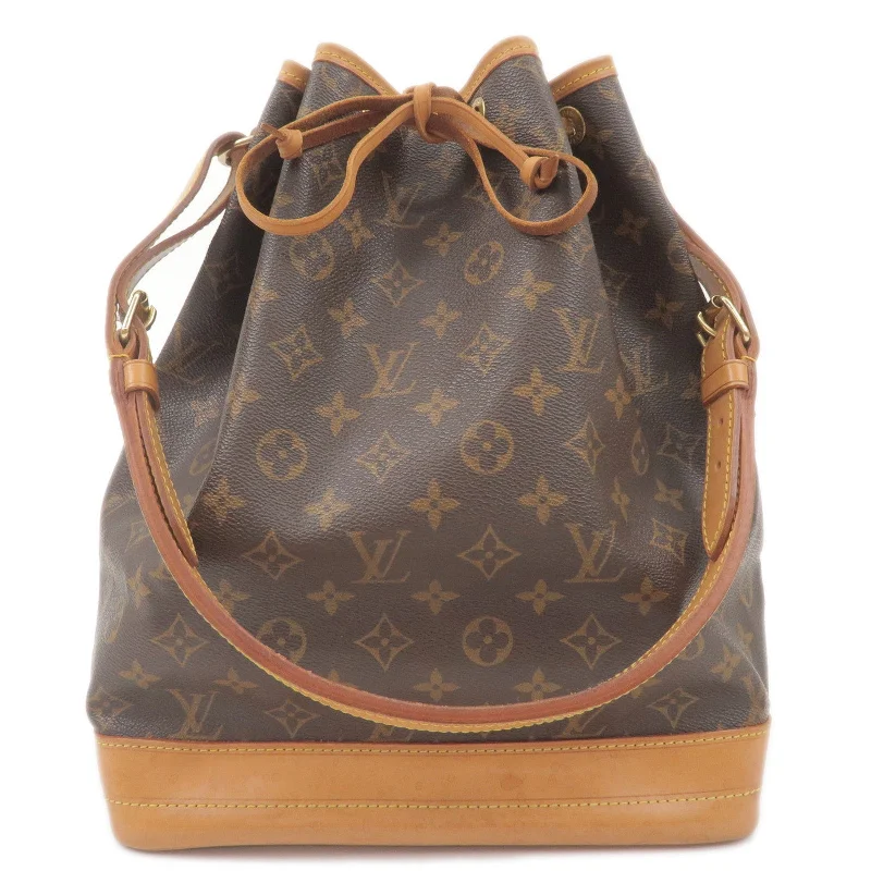 Louis Vuitton handbags with a back - zip pocket for storing valuablesLouis Vuitton Monogram Noe Shoulder Bag Hand Bag M42224