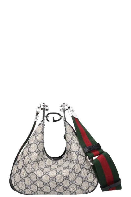 Women Gucci Sylvie bags with a crystal - embellished web stripeGUCCI Attache Bag Small