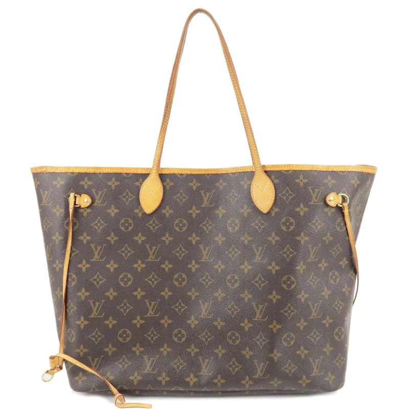 Louis Vuitton handbags with a patent - leather finish for a shiny lookLouis Vuitton Monogram Neverfull GM Tote Bag M40157