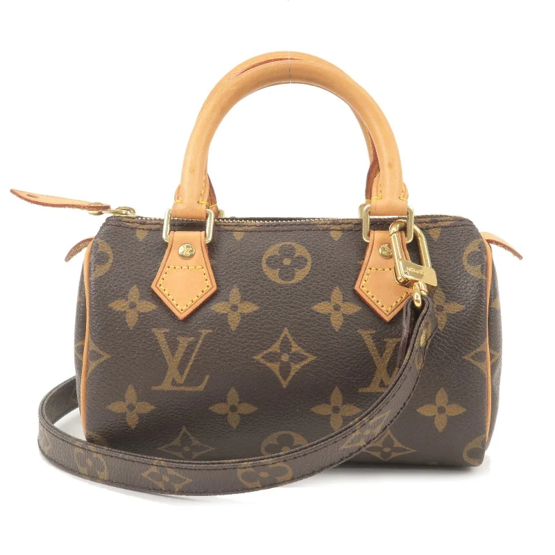 Louis Vuitton backpacks with a hidden back pocket for securityLouis Vuitton Monogram Mini Speedy & Strap M41534 J75011