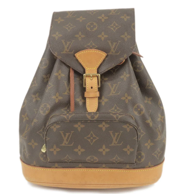 Louis Vuitton Speedy bags in monogram canvas for a classic lookLouis Vuitton Monogram Montsouris MM Back Pack Bag M51136