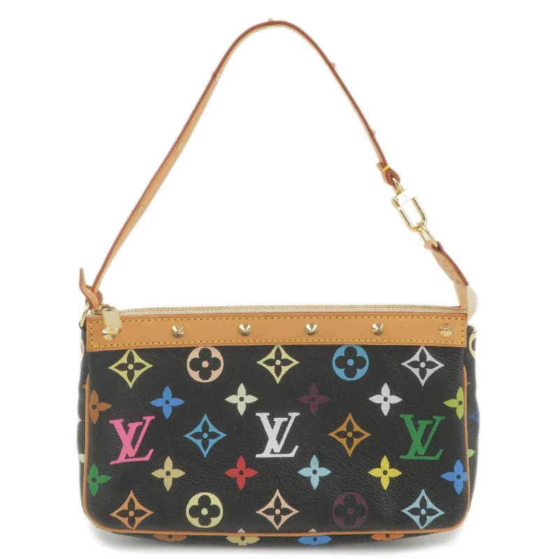 Louis Vuitton handbags with a back - zip pocket for storing valuablesLouis Vuitton Monogram Multi Color Pochette Accessoires M92648