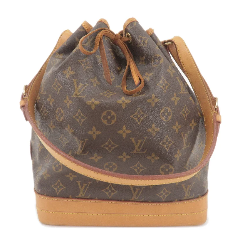 Louis Vuitton bags with a front - zip pocket for small items like keysLouis Vuitton Monogram Noe Shoulder Bag Hand Bag M42224