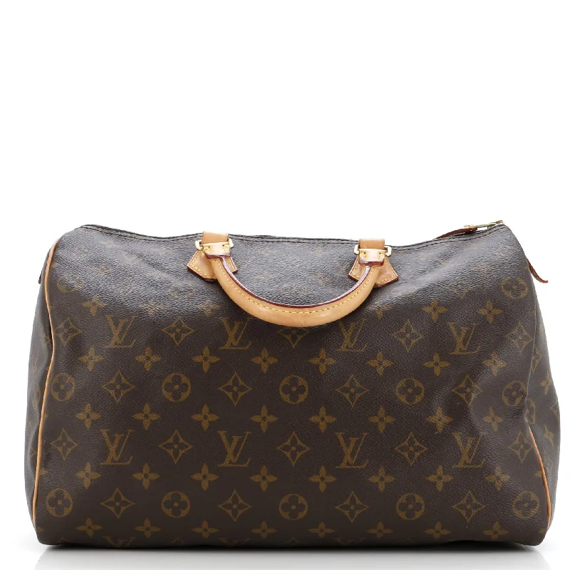 Louis Vuitton Alma bags featuring the signature top - handle designSpeedy Handbag Monogram Canvas 35