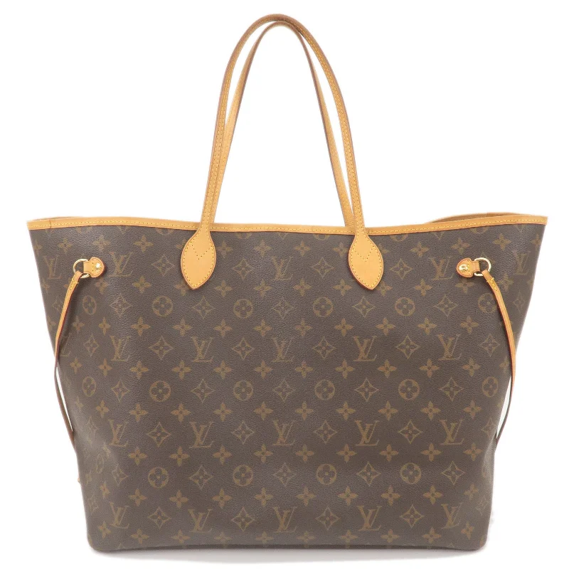 Louis Vuitton bags with a zip - around closure for enhanced securityLouis Vuitton Monogram Neverfull GM Tote Bag Hand Bag M40157