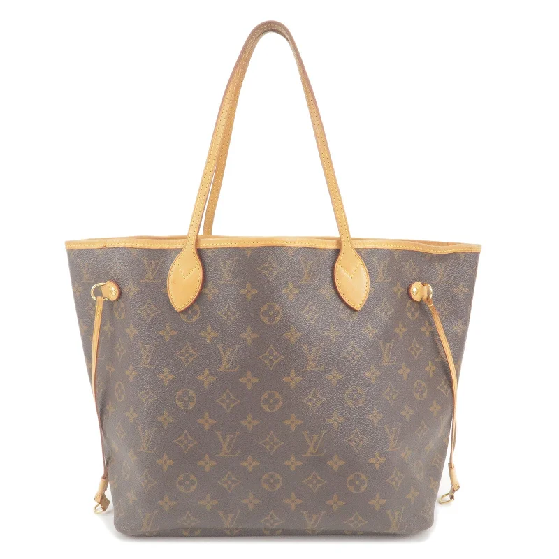 Louis Vuitton bags with a zip - around closure for enhanced securityLouis Vuitton Monogram Neverfull MM Tote Bag M40156