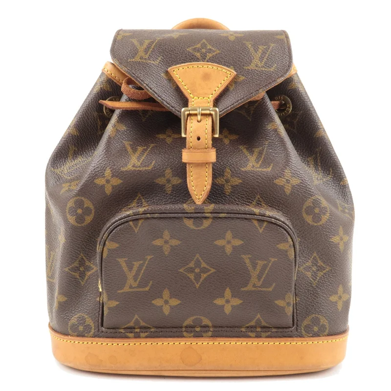 Louis Vuitton Twist bags with a crystal - embellished LV - turnlockLouis Vuitton Monogram Mini Montsouris Back Pack Bag M51137