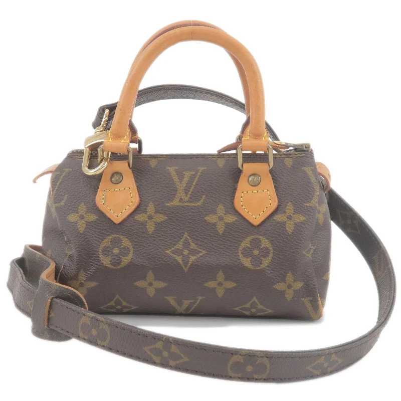 Medium - sized Louis Vuitton tote bags for work and shoppingLouis Vuitton Monogram Mini Speedy & Strap M41534 J75010