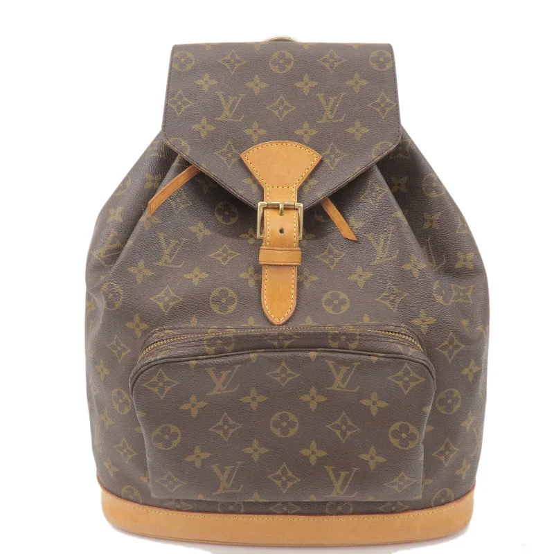 Louis Vuitton backpacks with a padded laptop compartment for travelLouis Vuitton Monogram Montsouris GM Back Pack M51135