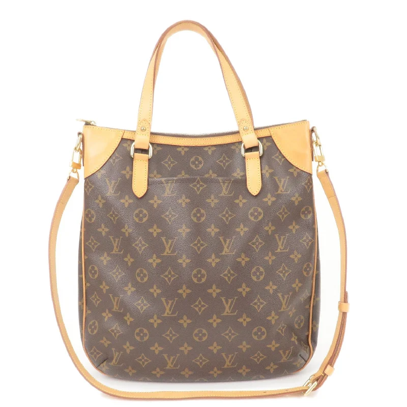 Ladies Louis Vuitton shoulder bags with a magnetic - closure flap for easeLouis Vuitton Monogram Odeon GM 2Way Bag Hand bag M56388