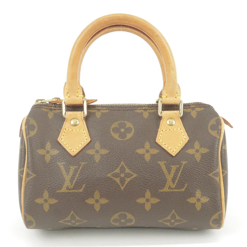 Louis Vuitton Petite Malle bags with a hard - shell structure for uniquenessLouis Vuitton Monogram Mini Speedy Hand Bag Mini Bag M41534