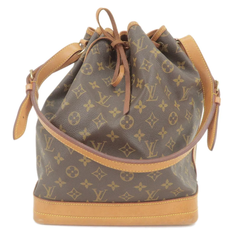 Louis Vuitton handbags with a back - zip pocket for storing valuablesLouis Vuitton Monogram Noe Shoulder Bag Hand Bag M42224