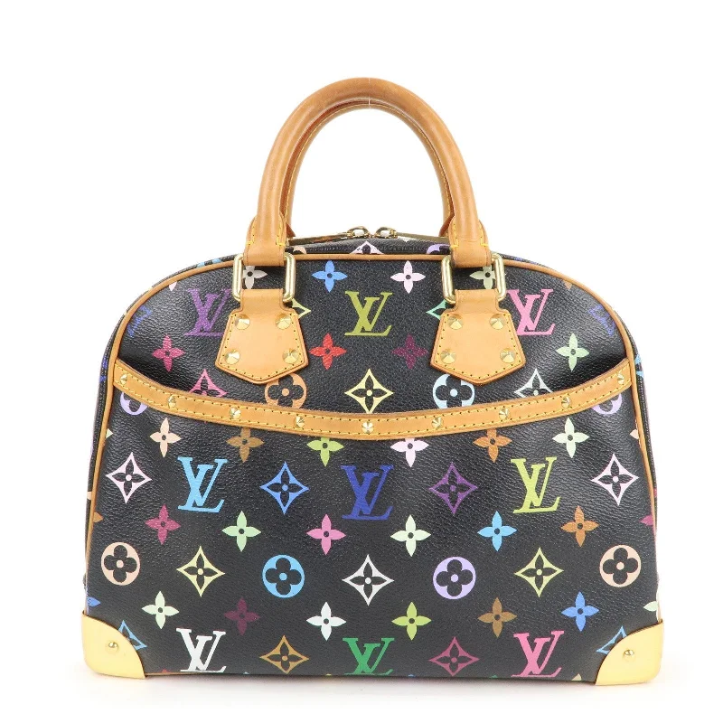 Ladies Louis Vuitton shoulder bags with a tassel decoration for charmLouis Vuitton Monogram Multi Color Trouville Hand Bag M92662