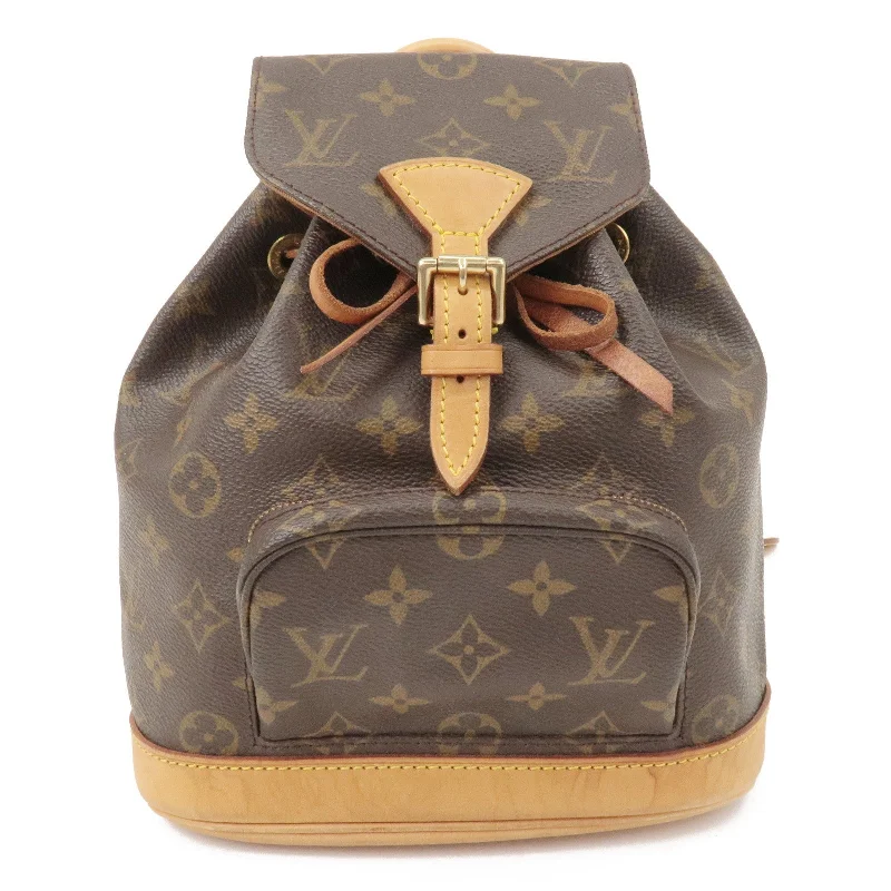 Louis Vuitton bags with a detachable mirror inside for on - the - go touch - upsLouis Vuitton Monogram Mini Montsouris Back Pack Bag M51137