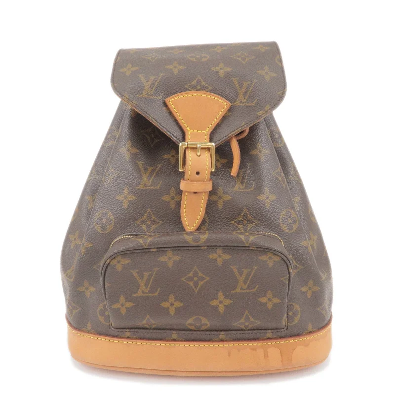 Louis Vuitton handbags with a beaded trim for a touch of glamourLouis Vuitton Monogram Montsouris MM Back Pack Bag M51136