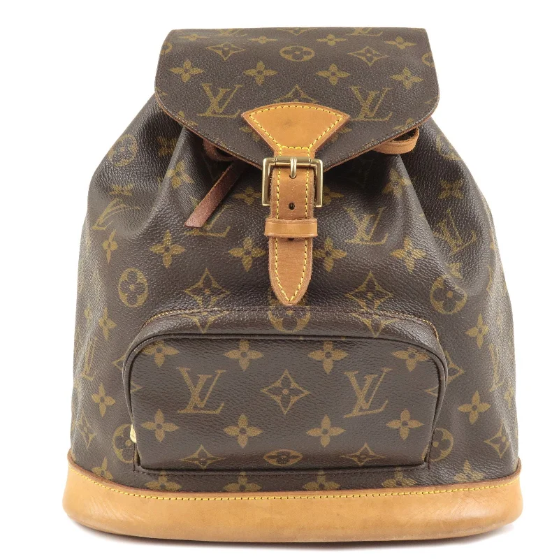 Louis Vuitton bags with a detachable mobile phone holder for convenienceLouis Vuitton Monogram Montsouris MM Back Pack Bag M51136