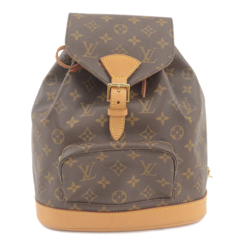 Louis Vuitton crossbody bags with a keychain holder for practicalityLouis Vuitton Monogram Montsouris MM Back Pack Bag M51136