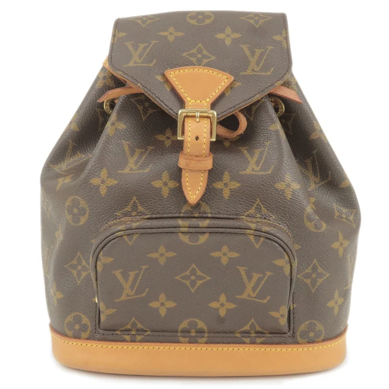 Ladies Louis Vuitton Capucines bags with gold - toned hardwareLouis Vuitton Monogram Mini Montsouris Back Pack Bag M51137