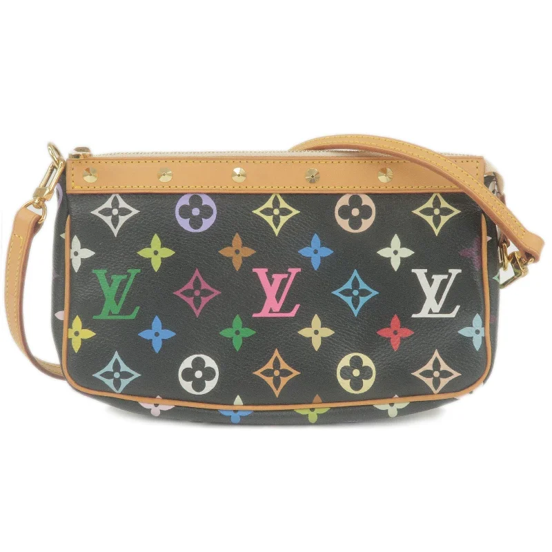 Louis Vuitton backpacks with a multi - pocket organization for functionalityLouis Vuitton Monogram Multi Color Pochette Accessoires