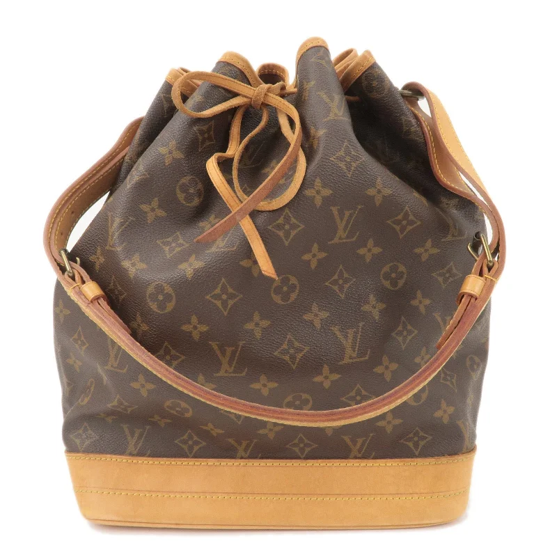 Louis Vuitton backpacks with a padded laptop compartment for travelLouis Vuitton Monogram Noe Shoulder Bag Hand Bag M42224