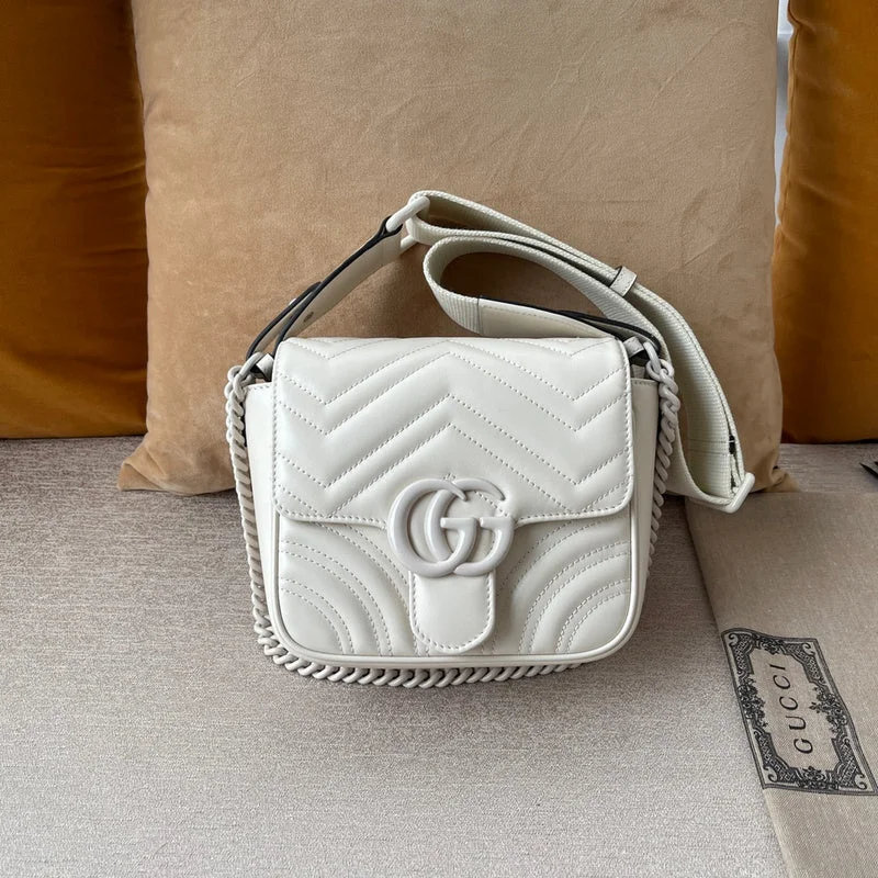 Women Gucci Sylvie bags with a monogram - embossed leatherWF - Gucci Bags - 12220