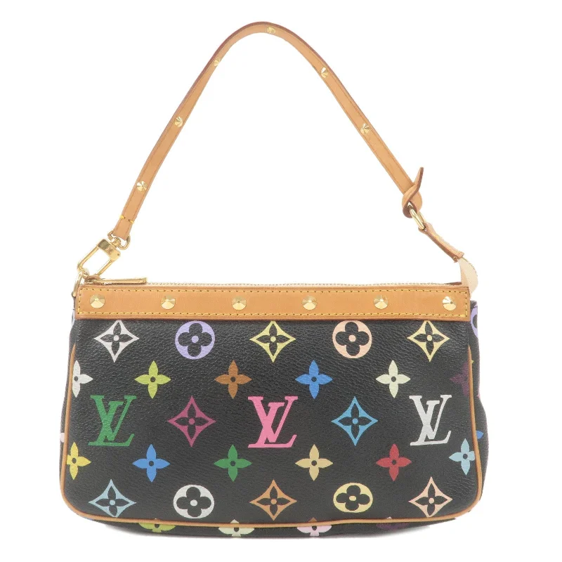 Louis Vuitton bags with a front - flap pocket for quick - access itemsLouis Vuitton Monogram Multi Color Pochette Accessoires M92648