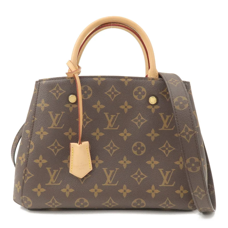 Louis Vuitton Twist bags with a crystal - embellished LV - turnlockLouis Vuitton Monogram Montaigne BB 2Way Bag Hand Bag M41055