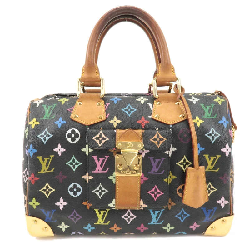 Louis Vuitton handbags with a metal - framed clasp for durabilityLouis Vuitton Monogram Multi Color Speedy 30 Hand Bag M92642