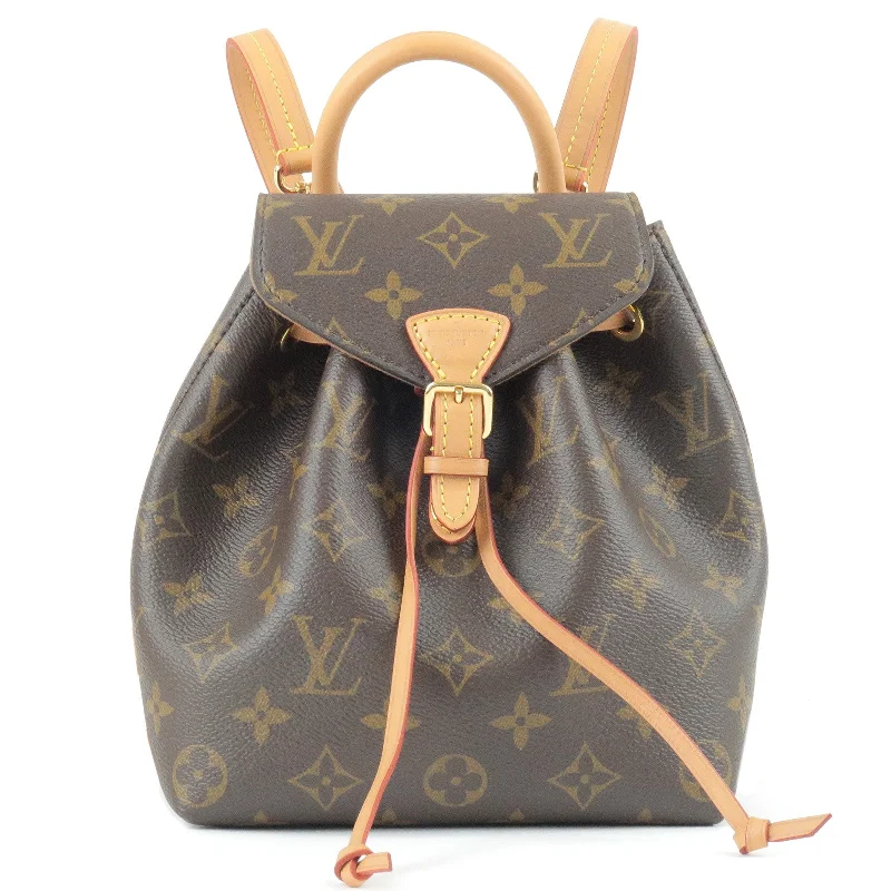 Louis Vuitton Petite Malle bags with a hard - shell structure for uniquenessLouis Vuitton Monogram Montsouris NM BB Ruck Sack Back Pack M45502