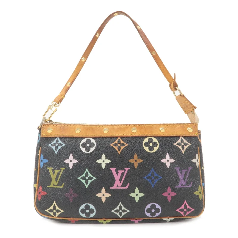 Ladies Louis Vuitton shoulder bags with a tassel decoration for charmLouis Vuitton Monogram Multi Color Pochette Accessoires M92648