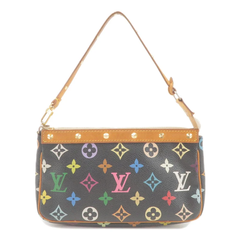 Louis Vuitton crossbody bags in a bold red color for a statementLouis Vuitton Monogram Multi Color Pochette Accessoires M92648