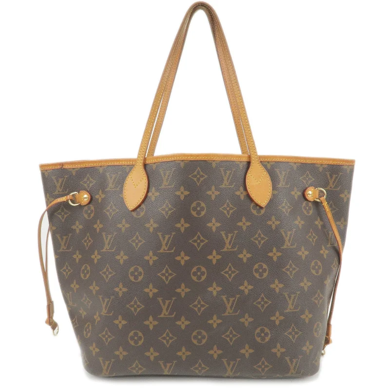 Ladies Louis Vuitton shoulder bags with a magnetic - closure flap for easeLouis Vuitton Monogram Neverfull MM Tote Bag M40156