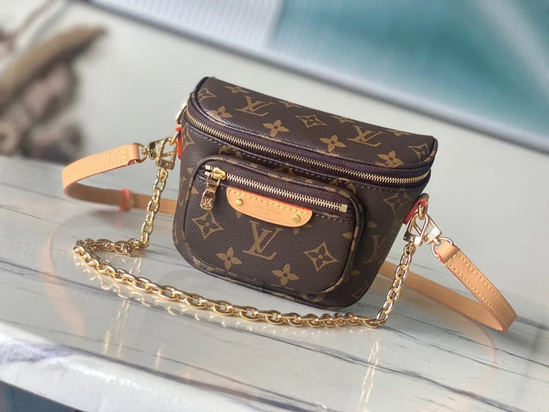 Louis Vuitton bags with a snap - button closure and a decorative charm for styleBC - LOUIS VUITTON BAGS - 056