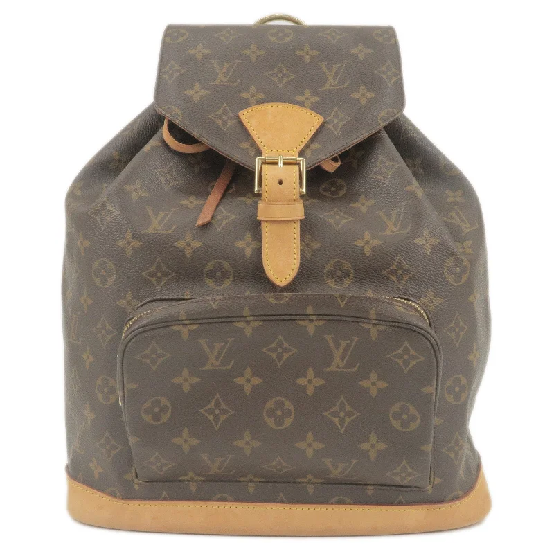 Louis Vuitton Twist bags with a crystal - embellished LV - turnlockLouis Vuitton Monogram Montsouris GM Back Pack M51135