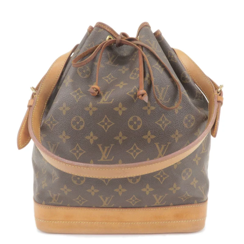 Louis Vuitton handbags with a beaded trim for a touch of glamourLouis Vuitton Monogram Noe Shoulder Bag Hand Bag M42224