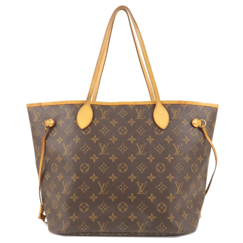 Louis Vuitton handbags with a beaded trim for a touch of glamourLouis Vuitton Monogram Neverfull MM Tote Bag Hand Bag M40156