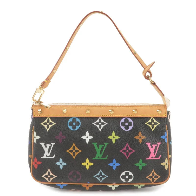 Louis Vuitton crossbody bags in a bold red color for a statementLouis Vuitton Monogram Multicolor Pochette Accessoires M92648