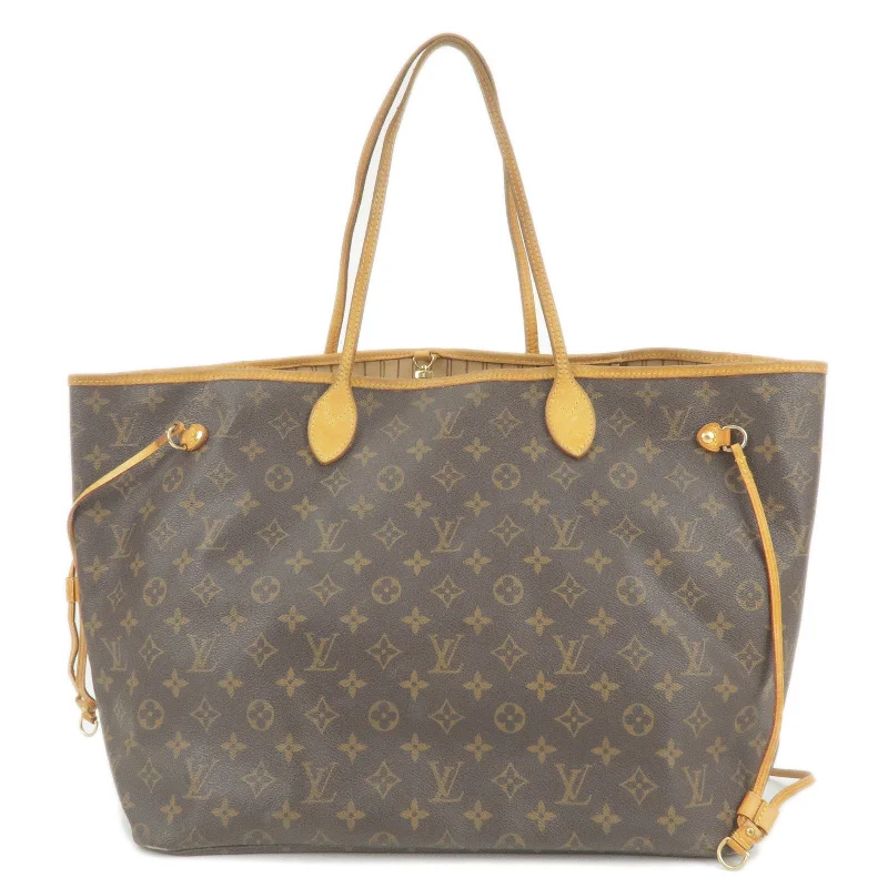 Ladies Louis Vuitton shoulder bags with a wide - width strap for comfortLouis Vuitton Monogram Neverfull GM Tote Bag M40157