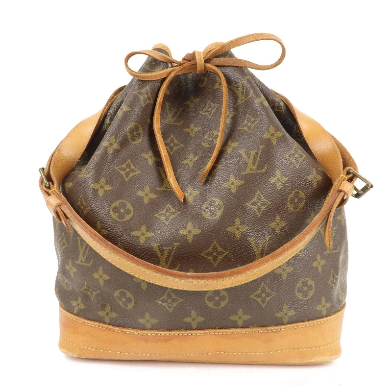 Louis Vuitton bags with a zip - around closure for enhanced securityLouis Vuitton Monogram Noe Shoulder Bag Hand Bag Brown M42224