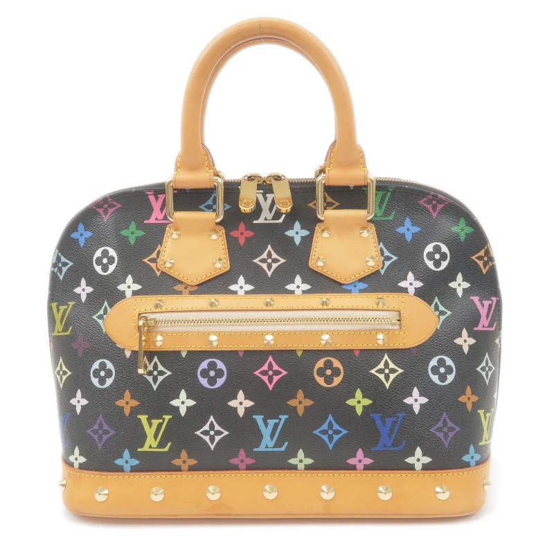 Small - sized Louis Vuitton Pochette Metis bags for a compact carryLouis Vuitton Monogram Multi Color Alma Hand Bag Noir M92646