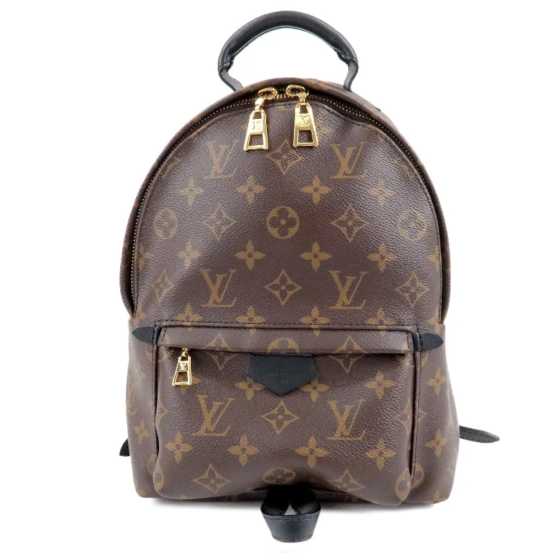 Louis Vuitton crossbody bags with a woven leather strap for textureLouis Vuitton Monogram Palm Springs PM Back Pack Ruck Suck M44871