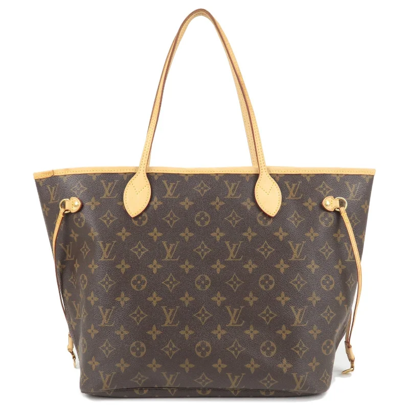 Ladies Louis Vuitton handbags with a detachable coin purse insideLouis Vuitton Monogram Neverfull MM Tote Bag Hand Bag M40156