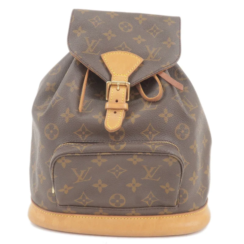 Louis Vuitton bags with a zippered interior pocket for better organizationLouis Vuitton Monogram Montsouris MM Back Pack Bag M51136