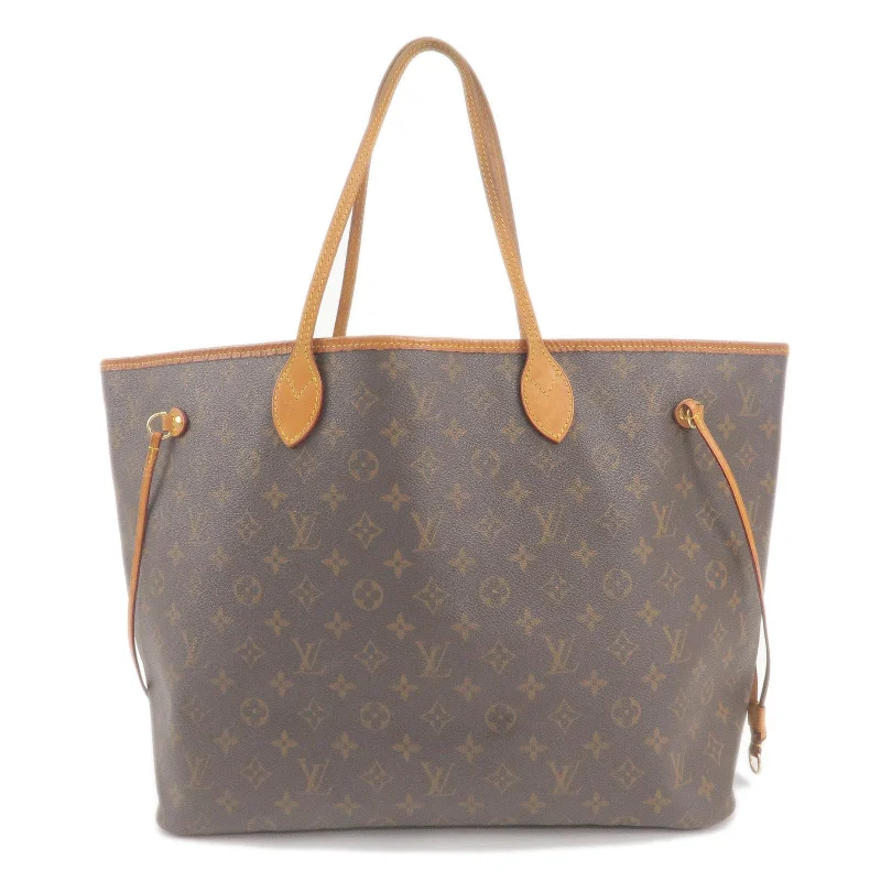 Louis Vuitton bags with a front - zip pocket for small items like keysLouis Vuitton Monogram Neverfull GM Tote Bag M40157