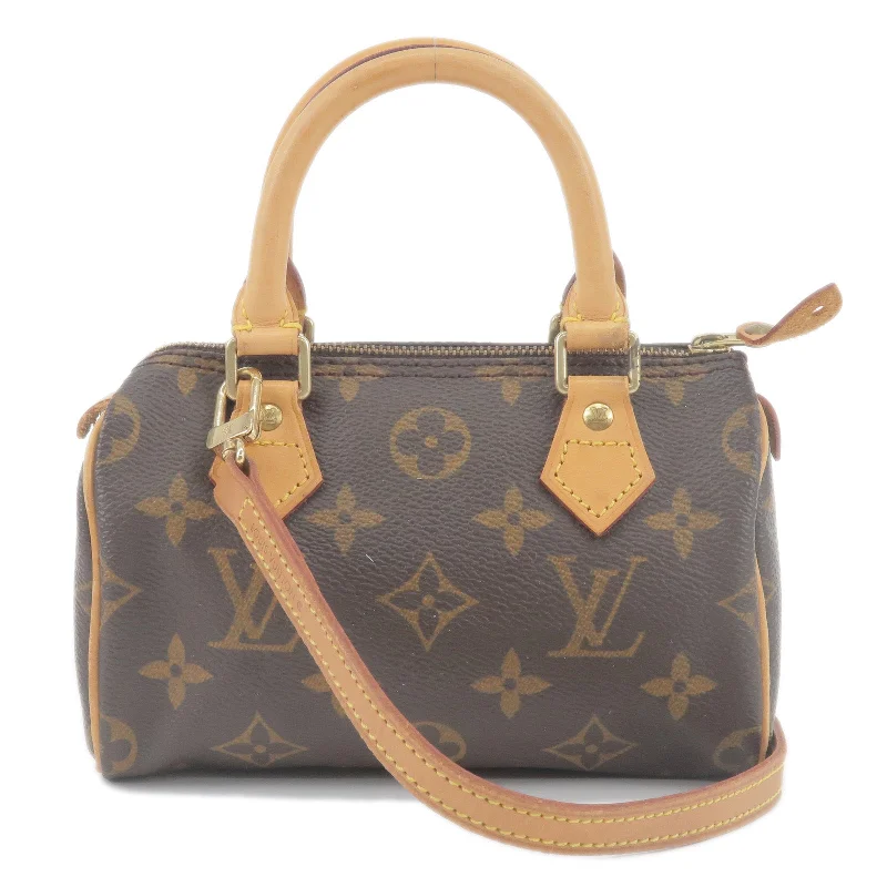 Louis Vuitton tote bags with a water - resistant coating for outdoor useLouis Vuitton Monogram Mini Speedy & Strap M41534 TH0928